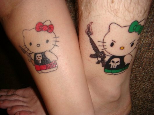 Design Funny Matching Love Tattoos For Couples