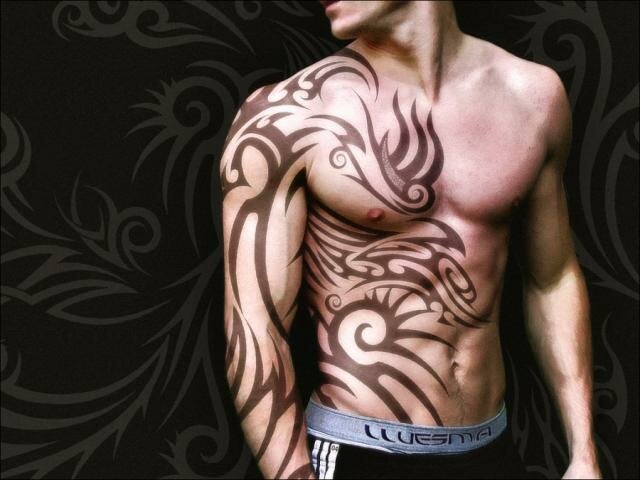 Tribal Back Design Tattoos