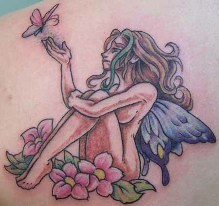 Design Meaning Cute Fairy Tattoos Designs for Girls