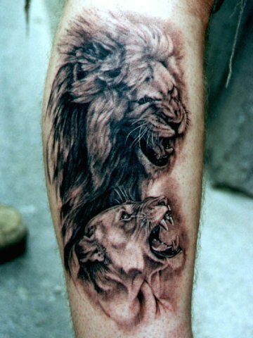 Lion Great Design Tattoos