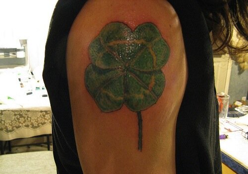 Tattoo Lucky Four Leaf Clover