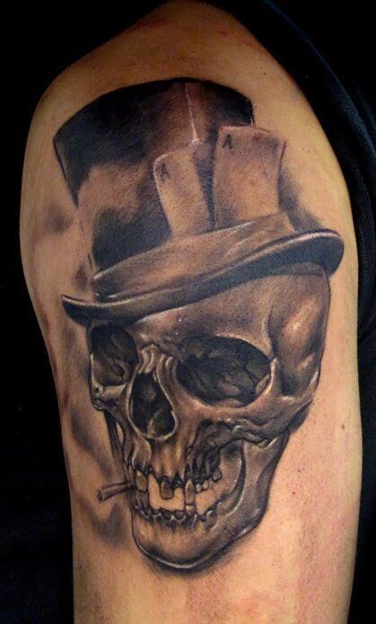 Tattoos Good Beautiful Skelton Shape for Men