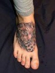Leopard Tattoos on foot